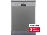 HANSEATIC Standgeschirrspüler "HG6085E127635S", Energieeffizienz: E, silber (silberfarben), B:59,8cm H:84,5cm T:60cm, Geschirrspüler, inkl. 3 Jahre Herstellergarantie, Standgeschirrspüler, Topseller