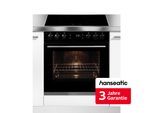 HANSEATIC Induktions Herd-Set "HBCO7210A1+HI46074CA", Energieeffizienz: A+, schwarz, Herdsets, inkl. 3 Jahre Herstellergarantie, Induktions Herd-Set