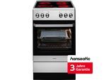 HANSEATIC Elektro-Standherd "5022CE3.313eEDJ(Xv)", Energieeffizienz: A, grau (edelstahl), Herdsets, inkl. 3 Jahre Herstellergarantie, Elektro-Standherd