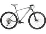 Mountainbike KROSS "KROSS MTB Hardtail Level 8.0 29" grau 12 Gänge" Gr. 51, grau (grau, schwarz), Fahrräder, Herren, 51cm, 29 Zoll (73,66cm) hinten: 29 Zoll (73,66cm), Mountainbike, mit Carbon-Rahmen und -Gabel