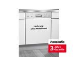 HANSEATIC teilintegrierbarer Geschirrspüler "HGTI6082D137709HS", Energieeffizienz: D, silber (edelstahlfarben), B:59,8cm H:81,5cm T:57cm, Geschirrspüler, inkl. 3 Jahre Herstellergarantie, teilintegrierbarer Geschirrspüler