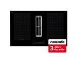 HANSEATIC Kochfeld mit Dunstabzug "HDI4B9074SB", Energieeffizienz: A++, schwarz, B:79cm, Kochfelder, inkl. 3 Jahre Herstellergarantie, Kochfeld mit Dunstabzug