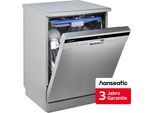 HANSEATIC Standgeschirrspüler "HG6085B14U7635ES", Energieeffizienz: B, silber (edelstahlfarben), B:60cm H:84,5cm T:60cm, Geschirrspüler, inkl. 3 Jahre Herstellergarantie, Standgeschirrspüler