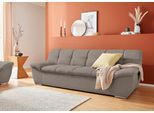 3-Sitzer DOMO COLLECTION "Lagoa, moderne Sitzheftung, bequem und komfortabel", braun (schlamm), B:232cm H:76cm T:96cm, Sofas, 3-Sitzer, frei im Raum stellbar, in großer Farbauswahl