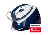 HANSEATIC Dampfbügelstation "HIS1565BLD, 6,5 bar Dampfdruck, max. 300g/min Dampfmenge", blau (blau, weiß), Dampfbügelstationen, inkl. 3 Jahre Herstellergarantie, Dampfbügelstation