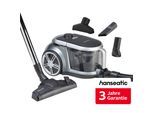 HANSEATIC Bodenstaubsauger "800 W mit Hygienefilter H12, beutellos", silber (silberfarben), B:27cm H:24cm T:41cm, Bodenstaubsauger, inkl. 3 Jahre Herstellergarantie, Bodenstaubsauger
