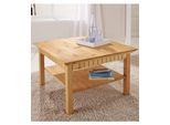 Couchtisch OTTO HOME "Lisa, Tisch, Kaffeetisch, Beistelltisch", beige (natur), B:76cm H:45cm T:76cm, Tische, Couchtisch, Kaffeetisch, massives Kiefernholz, FSC, B/T/H: 76x76x45 cm