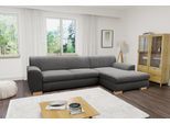 Ecksofa HOME AFFAIRE "Nika zeitlos und elegant, L-Form", grau, B:277cm H:78cm T:84cm, Primabelle-Microfaser (100% Polyester);Struktur (70% Polyacryl, 30% Polyester), Sofas, Ecksofa, wahlweise mit Bettfunktion, auch in Cord