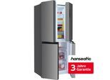 HANSEATIC Multi Door, Energieeffizienz: E, silber (edelstahl optik), B:79cm H:180cm T:62cm, Kühlschränke, inkl. 3 Jahre Herstellergarantie, Multi Door