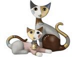 Sammelfigur GOEBEL "Figur R. Wachtmeister - Emma e Milo Jahreskatze 2025", bunt, B:11cm H:17cm T:21,5cm, Porzellan, Dekofiguren, Sammelfigur