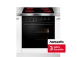 HANSEATIC Elektro-Herd-Set "HB75AB+HC46CB", Energieeffizienz: A, schwarz, Herdsets, inkl. 3 Jahre Herstellergarantie, Elektro-Herd-Set, Topseller