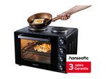 HANSEATIC Kleinküche "97530243 HMO366BKB", schwarz, B:51cm H:37cm T:42cm, Minibacköfen, inkl. 3 Jahre Herstellergarantie, Kleinküche