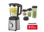 HANSEATIC Standmixer "HBL14001175SD mit 1,75L Fassungsvermögen", silber (silberfarben), B:19cm H:43cm T:22cm, Zerkleinerer, inkl. 3 Jahre Herstellergarantie, Standmixer, Topseller