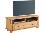 TV-Board OTTO HOME "Adele, Sideboard, Kommode", beige (gelaugt, geölt), B:120cm H:45cm T:40cm, Sideboards, TV-Board, Breite 120 cm, mit Schublade, aus massiver Kiefer, FSC