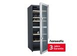 HANSEATIC Weinkühlschrank "HWC77FCIA", Energieeffizienz: F, schwarz, B:48cm H:128,5cm T:57,5cm, Weinkühlschränke, inkl. 3 Jahre Herstellergarantie, Weinkühlschrank, Topseller