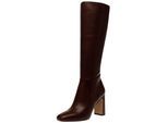 High-Heel-Stiefel STEVE MADDEN "STEVE MADDEN Stiefel Lederimitat", Damen, Gr. 40, schwarz, Lederimitat, Schuhe