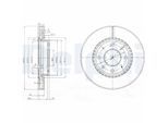 DELPHI Bremsscheibe bg4016 275mm 26mm für KIA (DYK)