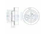 DELPHI Bremsscheibe bg4021c 354mm 20mm für LAND ROVER