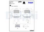 DELPHI Bremsbelagsatz, Scheibenbremse lp5080ev für Fiat