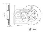 FEBI BILSTEIN Bremsscheibe 196888 Vorderachse belüftet 326mm für MAZDA