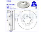 DELPHI Bremsscheibe bg4939c 290mm 26mm für NISSAN (DFAC)