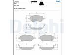 DELPHI Bremsbelagsatz, Scheibenfeststellbremse lp3709 für ABARTH