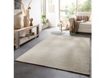 Wollteppich THEKO "Trondheim PO-502", beige, B:55cm H:10mm L:80cm, Schurwolle, Teppiche, Handweb Teppich, Flachgewebe, reine Wolle, handgewebt, Rauten Muster