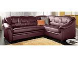 Ecksofa DOMO COLLECTION "Montana, zeitlose Rückensteppung, bequeme Armlehnen, L-Form", rot (karminrot), B:234cm H:84cm T:185cm, Sofas, Ecksofa, wahlweise mit Bettfunktion