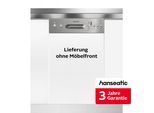 HANSEATIC teilintegrierbarer Geschirrspüler "HGTI4582E97736BS", Energieeffizienz: E (A-G), silber (edelstahlfarben), B:44,8cm H:81,5cm T:57cm, Geschirrspüler, inkl. 3 Jahre Herstellergarantie