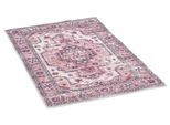 Badematte TOM TAILOR HOME "Oriental Bath FOUR", rot, H:7mm, Polyester, Badematten, Badematte, Badteppich, Orient-Optik, Vintage Design, waschbar