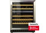 HANSEATIC Weinkühlschrank "HWC46ECIA", Energieeffizienz: E (A-G), schwarz, B:59,5cm H:82cm T:57cm, Weinkühlschränke, inkl. 3 Jahre Herstellergarantie
