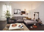 Wohnlandschaft MUSTERRING "MR 2490 Ecksofa mit erstklassigem Sitzkomfort, Long-Life-Leder", grau (light grau, b), B:342cm T:207cm, Sofas, Wohnlandschaft, Bronze-Fuß, Sitzhöhe 48cm, wahlweise mit Funktionen, Maße 342 x 207 cm