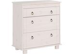 Kommode OTTO HOME "Indra Sideboard", weiß, B:74cm H:75cm T:35cm, Massivholz, Sideboards, Kommode, 74 cm breit