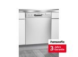 HANSEATIC Unterbaugeschirrspüler "HGU6082E127735BI", Energieeffizienz: E (A-G), silber (edelstahl), B:59,8cm H:81,5cm T:57cm, Geschirrspüler, inkl. 3 Jahre Herstellergarantie, Topseller
