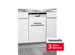 HANSEATIC teilintegrierbarer Geschirrspüler "HGTI4582C10T7736ES", Energieeffizienz: C (A-G), silber (edelstahlfarben), B:44,8cm H:81,5cm T:57cm, Geschirrspüler, inkl. 3 Jahre Herstellergarantie
