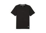 T-Shirt PUMA "PUMA x ASTON MARTIN ARAMCO F1 TEAM Graphic T-Shirt Herren", Herren, Gr. M, schwarz, Obermaterial: 100% Baumwolle. Rippe: 29% Polyester, 71% Baumwolle, bedruckt, relaxed fit, Rundhals, Shirts T-Shirt