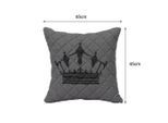 Gardenson , Grau, Dunkelgrau , Textil , Füllung: Polyester,Polyester , quadratisch , 45x45 cm , pflegeleicht, hochwertige Qualität, langlebig, für den Außenbereich geeignet, UV-beständig, wetterfest ,