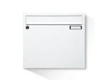 Briefkasten weiß, MEFA Sonate, Weiß, 260 x 330 x 107 mm, Wandmontage, verzinkter Stahl