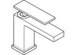 hansgrohe Tecturis E Standventil 73013340 Ausladung 122mm, mit Hebelgriff, brushed black chrome