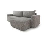 ECKSOFA BELARO BL Hellgrau Chenille mit Schlaffunktion