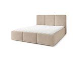 POLSTERBETT MORENA Q 120x200 cm mit Bettkästen - Beige