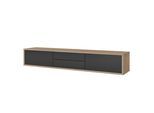 LOWBOARD LIVIA 180x36x32 cm mit 2 Schubladen und 2 Türen Eichefarben