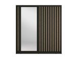 SCHWEBETÜRENSCHRANK VEYDAR 205/215/62cm 2-türig mit Spiegel Grau