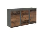SIDEBOARD RITMO 149/82/40 cm mit 3 Türen Hellgrau