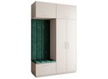 GARDEROBENSCHRANK REMA 150/240/60 cm Modern Garderobe-Set Kaschmir