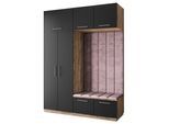 GARDEROBENSCHRANK REMA 180/240/60 cm Modern Garderobe-Set Eiche Lefkas
