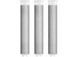 Wasserfilter PHILIPS "Philips ASH138/10 Ersatzfilter 3x für Duschbrause ASH1516", silber (weiß), B:22cm H:22cm T:121cm Ø:22cm, ABS-Kunststoff, Filterkartuschen, Wasserfilter, entfernt Chlor, Sedimente, Blei+Pestizide für reinere Haut und Haare