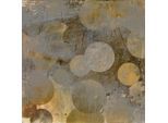 Acrylglasbild QUEENCE "Goldene Punkte, Kunstdruck Abstrakt", braun (farbe bild(er): gold,goldfarben), B:60cm H:60cm, Acrylglas, Bilder, Acrylglasbild, mit schwebender 3D Tiefenwirkung, dank der rahmenlosen Befestigung