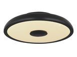 GLOBO LIGHTING LED Deckenleuchte "RAFFY", schwarz, Ø 28cm, 1 Stk., Leuchten, Farbwechsel Rot-Grün-Blau, Lautsprecherfunktion, LED Deckenleuchte