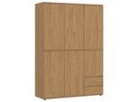 Möbelix , Holzwerkstoff , 5 Fächer , 2 Schublade(n) Schubladen , 137x199.9x55 cm ,